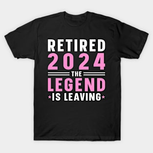 Retirement 2024 Mom Wife The Legend Has Retired T-Shirt